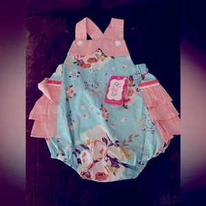 Baby Girls Ricrac & Ruffles Bubble New